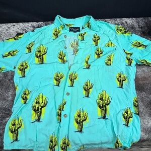 Men’s cactus button up